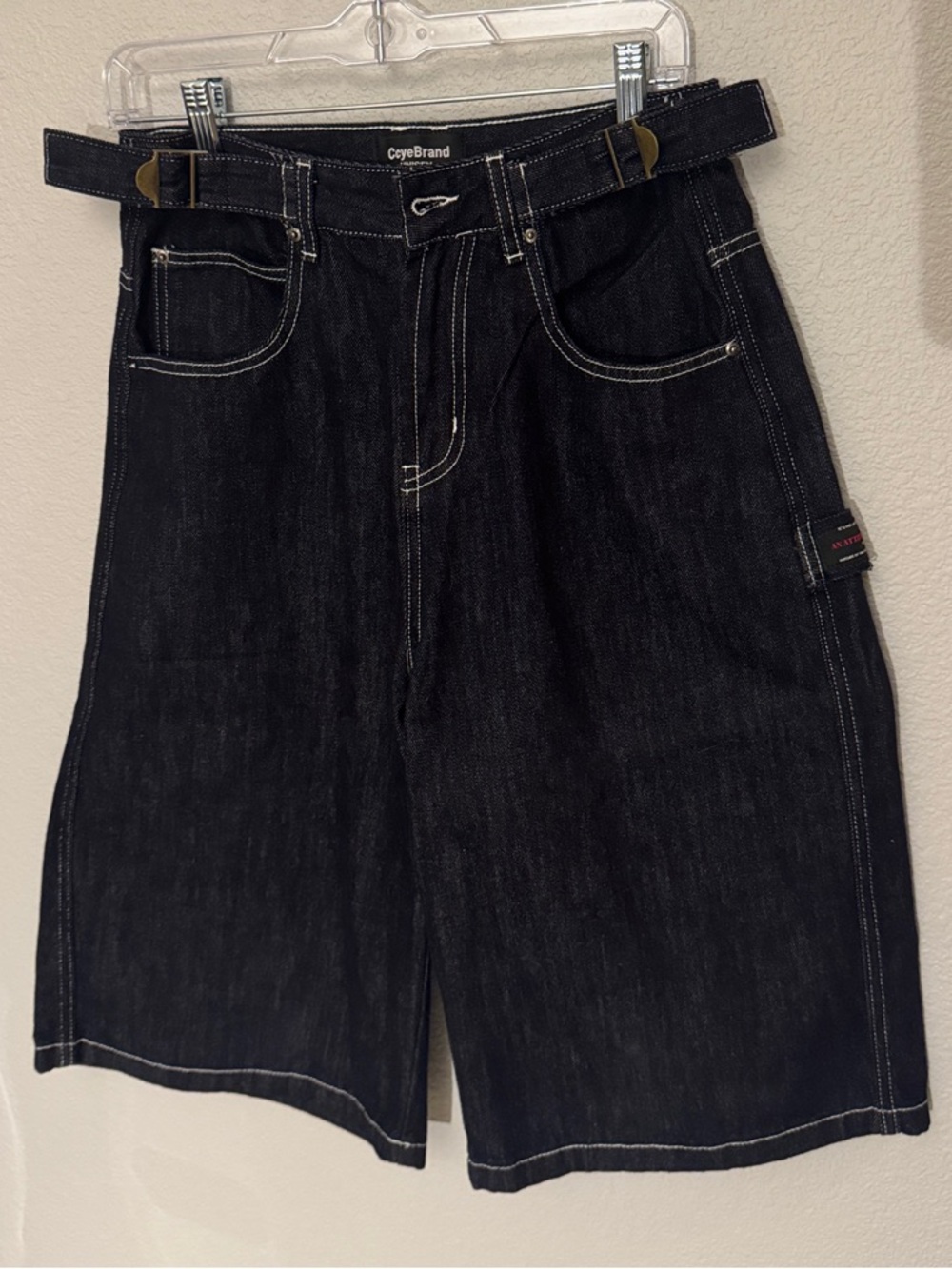 Denim Jeans Shorts in Dark Blue Unisex